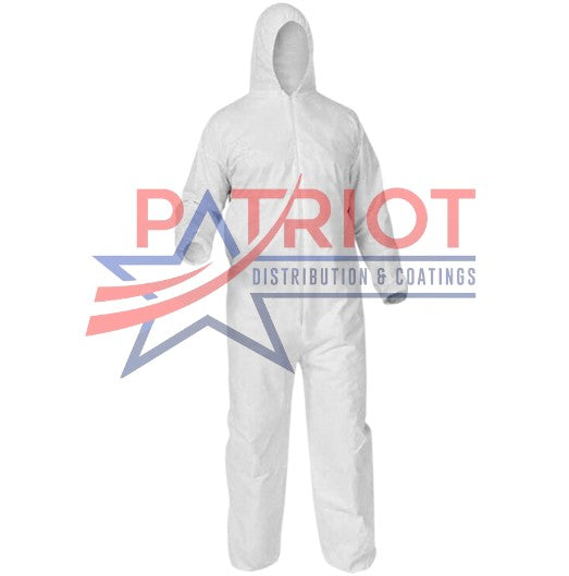 AFCAT Medium-Duty Breathable Coverall, Zipper Front w/ Attached Hood (L) Box of 25