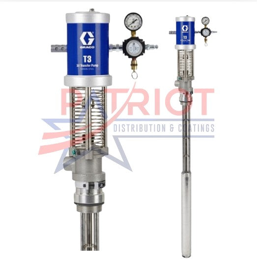 T3 Supply Pump (Carbon Steel): 3:1 Fluid to Air Ratio 24Z834